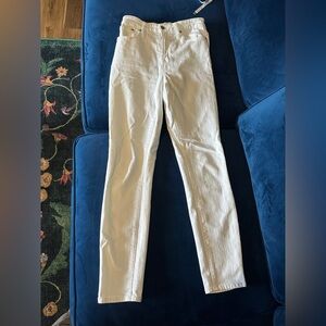 J.Crew white curvy toothpick jeans size 26